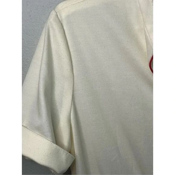 John Roberts Vintage short Sleeved Dress Ivory Red Size Large - Picture 9 of 11
